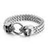 Totenkopf armband chain panzerkette edelstahl bracelet skull